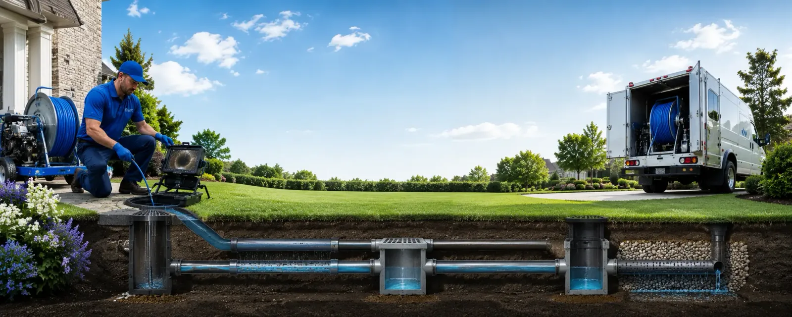 Outdoor drain cleaning information for Rover, AR